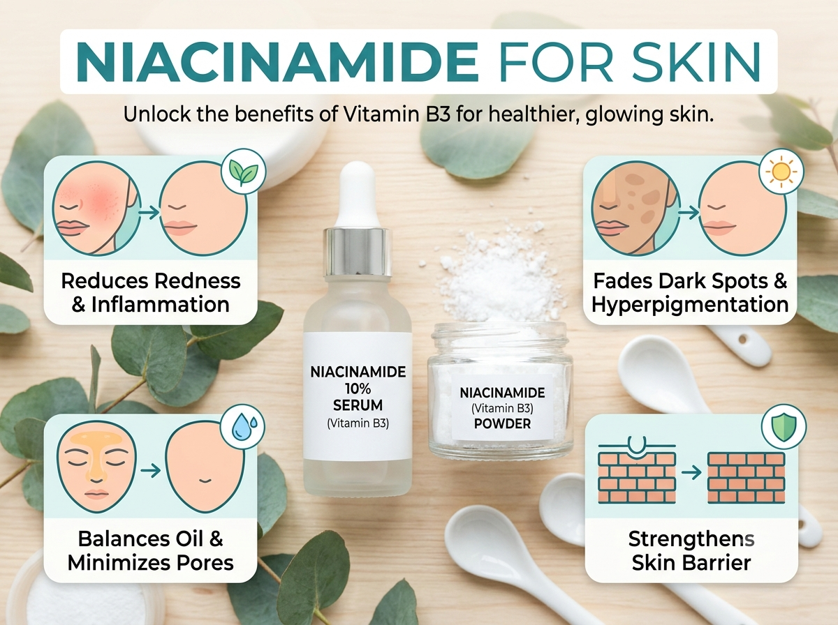 Niacinamide for Skin: Benefits, Results, Uses, Side Effects & FAQs