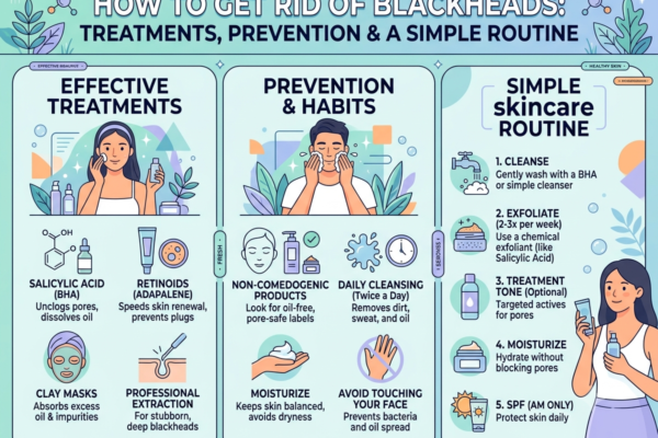 How to Get Rid of Blackheads: Treatments, Prevention & a Simple Routine
