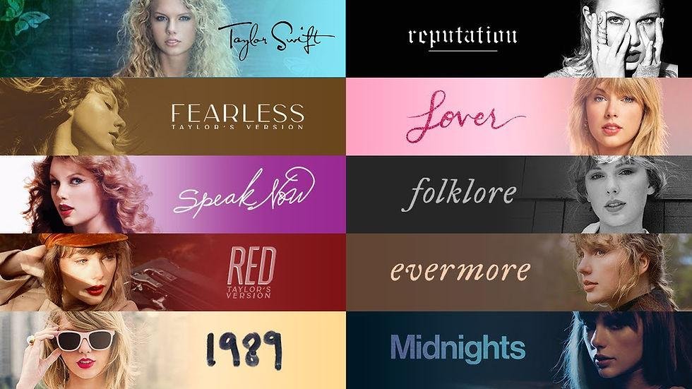 taylor swift album covers