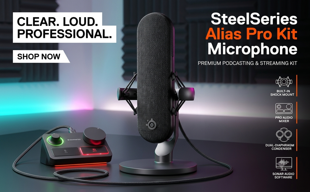 SteelSeries Alias Pro - Best for Advanced Streaming Setups