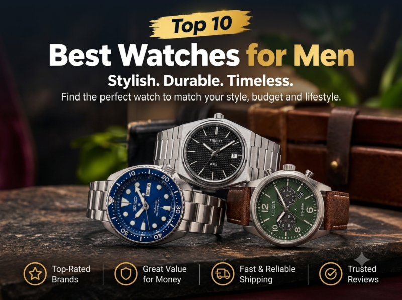 Top 10 Best Watches for Men in 2026: Stylish, Reliable & Worth Buying